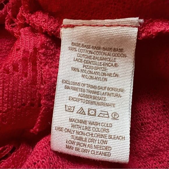 Free People boho drawstring lace knit oversized top - Picture 4 of 5